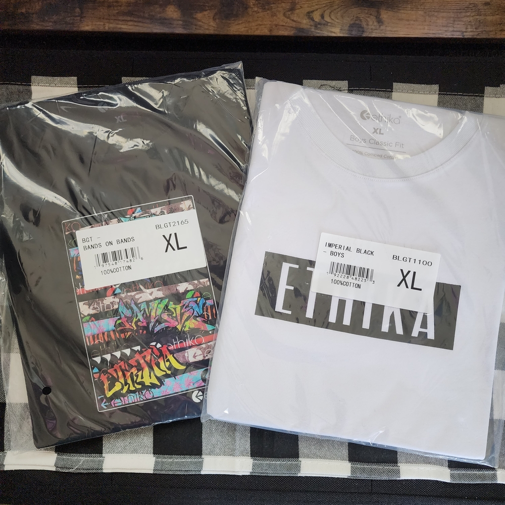 2 Ethika Logo T-Shirt Bundle
